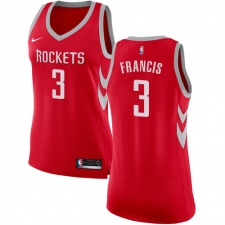 Women's Nike Houston Rockets #3 Steve Francis Swingman Red Road NBA Jersey - Icon Edition