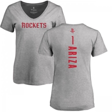 NBA Women's Nike Houston Rockets #1 Trevor Ariza Ash Backer T-Shirt