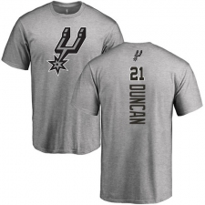 NBA Nike San Antonio Spurs #21 Tim Duncan Ash Backer T-Shirt