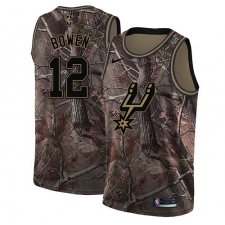 Men's Nike San Antonio Spurs #12 Bruce Bowen Swingman Camo Realtree Collection NBA Jersey