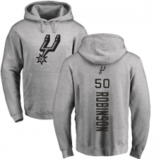 NBA Nike San Antonio Spurs #50 David Robinson Ash Backer Pullover Hoodie