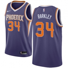 Men's Nike Phoenix Suns #34 Charles Barkley Swingman Purple Road NBA Jersey - Icon Edition