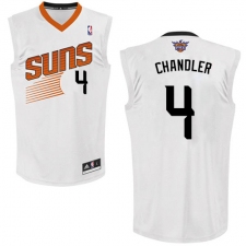 Women's Adidas Phoenix Suns #4 Tyson Chandler Authentic White Home NBA Jersey