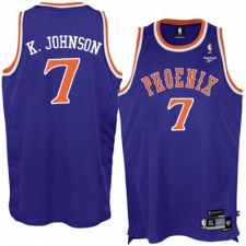 Men's Adidas Phoenix Suns #7 Kevin Johnson Authentic Purple New Throwback NBA Jersey