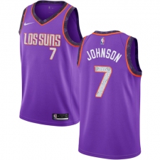 Men's Nike Phoenix Suns #7 Kevin Johnson Swingman Purple NBA Jersey - 2018 19 City Edition