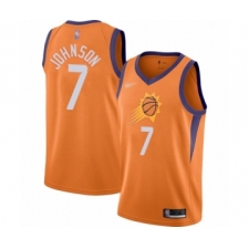 Men's Phoenix Suns #7 Kevin Johnson Authentic Orange Finished Basketball Jersey - Statement Edition