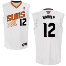 Men's Adidas Phoenix Suns #12 T.J. Warren Authentic White Home NBA Jersey