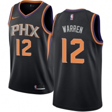 Women's Nike Phoenix Suns #12 T.J. Warren Swingman Black Alternate NBA Jersey Statement Edition