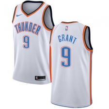Men's Nike Oklahoma City Thunder #9 Jerami Grant Swingman White Home NBA Jersey - Association Edition