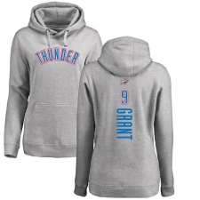 NBA Women's Nike Oklahoma City Thunder #9 Jerami Grant Ash Backer Pullover Hoodie