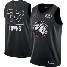 Men's Nike Jordan Minnesota Timberwolves #32 Karl-Anthony Towns Swingman Black 2018 All-Star Game NBA Jersey