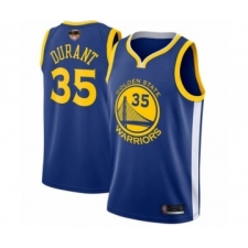 Men's Golden State Warriors #35 Kevin Durant Swingman Royal Blue 2019 Basketball Finals Bound Basketball Jersey - Icon Edition