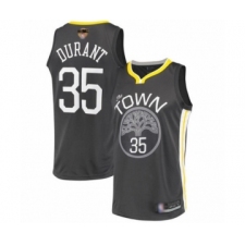 Youth Golden State Warriors #35 Kevin Durant Swingman Black 2019 Basketball Finals Bound Basketball Jersey - Statement Edition
