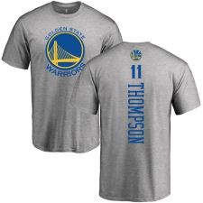 NBA Nike Golden State Warriors #11 Klay Thompson Ash Backer T-Shirt