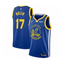Men's Golden State Warriors #17 Chris Mullin Authentic Royal Finished Basketball Jersey - Icon Edition