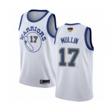 Men's Golden State Warriors #17 Chris Mullin Swingman White Hardwood Classics 2019 Basketball Finals Bound Basketball Jersey