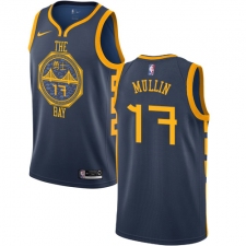 Men's Nike Golden State Warriors #17 Chris Mullin Swingman Navy Blue NBA Jersey - City Edition