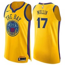 Women's Nike Golden State Warriors #17 Chris Mullin Swingman Gold NBA Jersey - City Edition