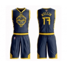 Youth Golden State Warriors #17 Chris Mullin Swingman Navy Blue Basketball Suit 2019 Basketball Finals Bound Jersey - City Edition