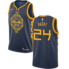 Women's Nike Golden State Warriors #24 Rick Barry Swingman Navy Blue NBA Jersey - City Edition