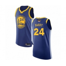 Youth Golden State Warriors #24 Rick Barry Authentic Royal Blue 2019 Basketball Finals Bound Basketball Jersey - Icon Edition