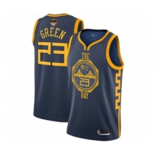 Men's Golden State Warriors #23 Draymond Green Swingman Navy Blue Basketball 2019 Basketball Finals Bound Jersey - City Edition