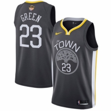 Men's Nike Golden State Warriors #23 Draymond Green Swingman Black Alternate 2018 NBA Finals Bound NBA Jersey - Statement Edition