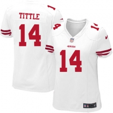 Women's Nike San Francisco 49ers #14 Y.A. Tittle Game White NFL Jersey