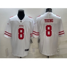 Men's San Francisco 49ers #8 Steve Young White 2017 Vapor Untouchable Stitched NFL Nike Limited Jersey