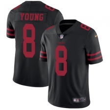 Youth Nike San Francisco 49ers #8 Steve Young Black Vapor Untouchable Limited Player NFL Jersey
