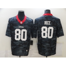 Men's San Francisco 49ers #80 Jerry Rice Camo 2020 Nike Limited Jersey
