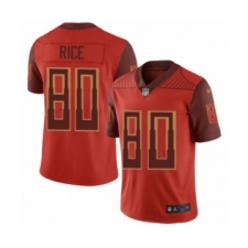 Women's San Francisco 49ers #80 Jerry Rice Limited Red City Edition Football Jersey