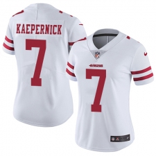 Women's Nike San Francisco 49ers #7 Colin Kaepernick Elite White NFL Jersey
