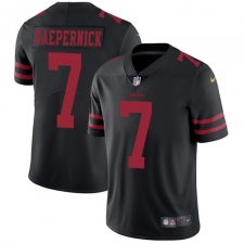 Youth Nike San Francisco 49ers #7 Colin Kaepernick Black Vapor Untouchable Limited Player NFL Jersey