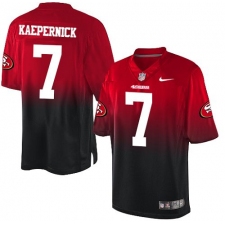 Youth Nike San Francisco 49ers #7 Colin Kaepernick Elite Red/Black Fadeaway NFL Jersey