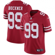 Youth Nike San Francisco 49ers #99 DeForest Buckner Red Team Color Vapor Untouchable Limited Player NFL Jersey