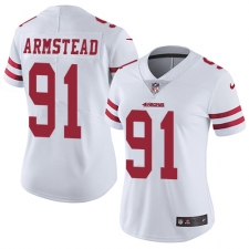 Women's Nike San Francisco 49ers #91 Arik Armstead Elite White NFL Jersey