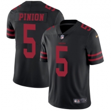 Youth Nike San Francisco 49ers #5 Bradley Pinion Elite Black NFL Jersey