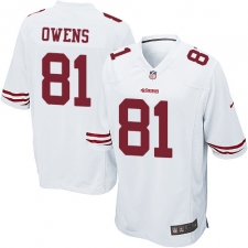 Men's Nike San Francisco 49ers #81 Terrell Owens Game White NFL Jersey