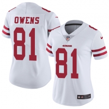 Women's Nike San Francisco 49ers #81 Terrell Owens Elite White NFL Jersey