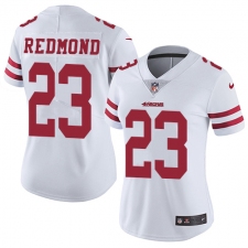 Women's Nike San Francisco 49ers #23 Will Redmond Elite White NFL Jersey
