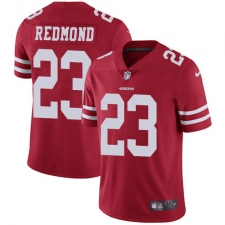 Youth Nike San Francisco 49ers #23 Will Redmond Elite Red Team Color NFL Jersey