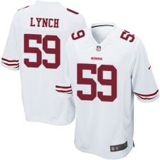 Men's Nike San Francisco 49ers #59 Aaron Lynch Game White NFL Jersey