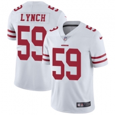 Men's Nike San Francisco 49ers #59 Aaron Lynch White Vapor Untouchable Limited Player NFL Jersey