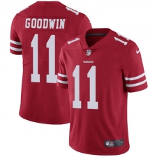 Men's Nike San Francisco 49ers #11 Marquise Goodwin Red Team Color Vapor Untouchable Limited Player NFL Jersey
