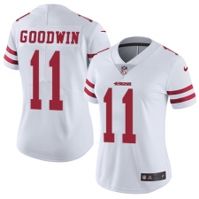 Women's Nike San Francisco 49ers #11 Marquise Goodwin Elite White NFL Jersey