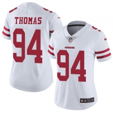 Women's Nike San Francisco 49ers #94 Solomon Thomas Elite White NFL Jersey