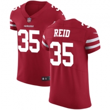 Men's Nike San Francisco 49ers #35 Eric Reid Red Team Color Vapor Untouchable Elite Player NFL Jersey