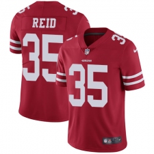 Men's Nike San Francisco 49ers #35 Eric Reid Red Team Color Vapor Untouchable Limited Player NFL Jersey