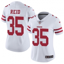 Women's Nike San Francisco 49ers #35 Eric Reid Elite White NFL Jersey